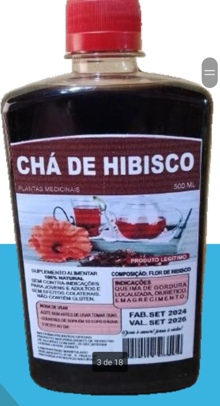Garrafa Chá de Hibisco